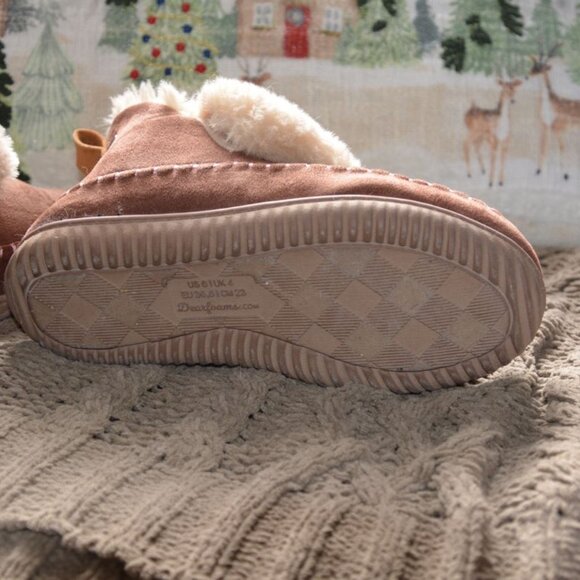 EUC Alpine by Dearfoams Mortiz Bootie Slipper Size 6 (Colour: Potting Soil) - Picture 8 of 10